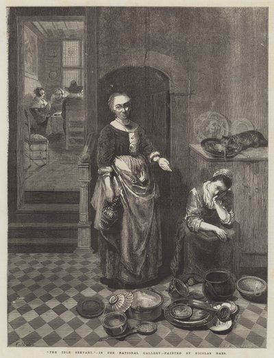 La Sirvienta Ociosa de Nicolaes Maes